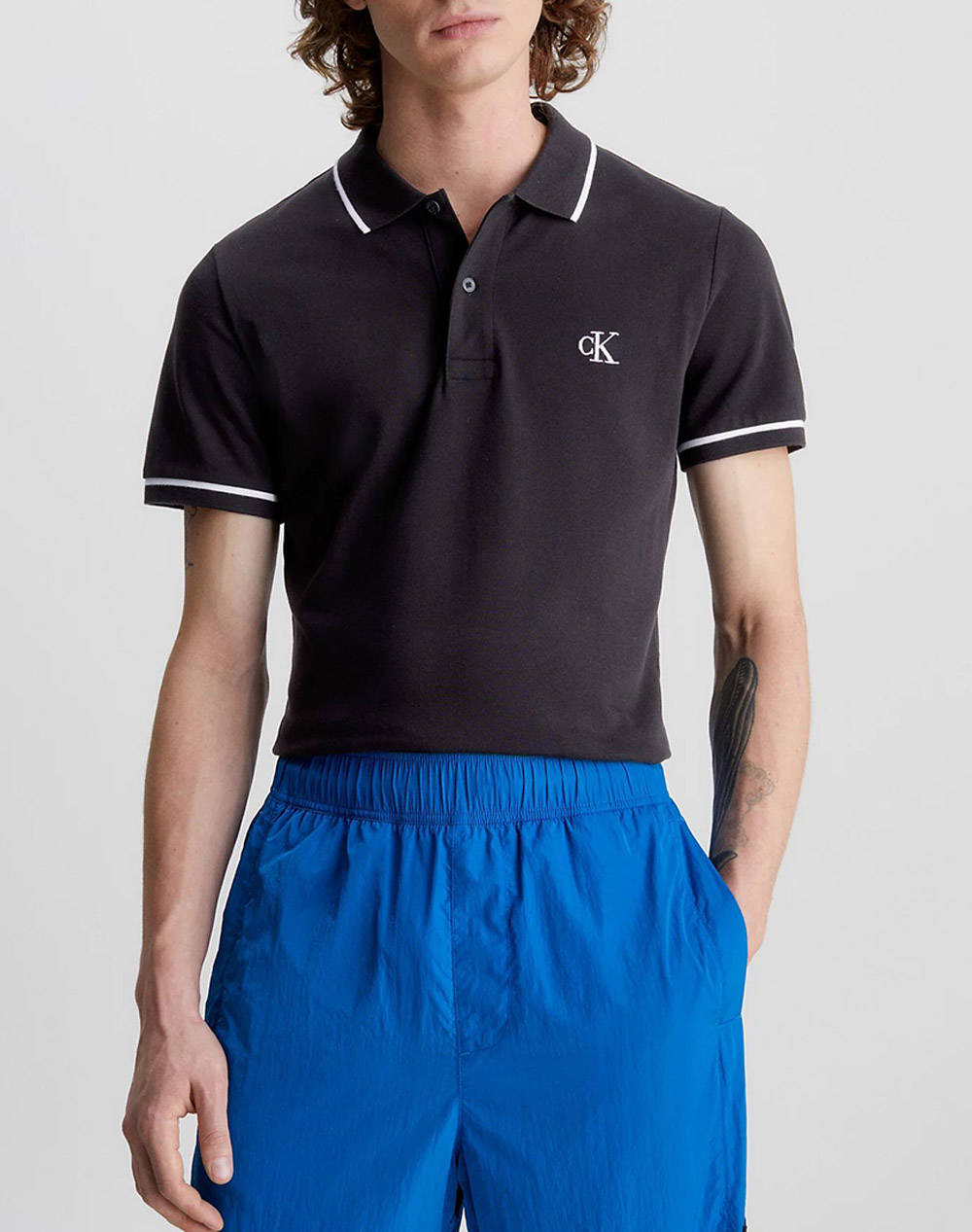 Calvin klein tipping slim polo