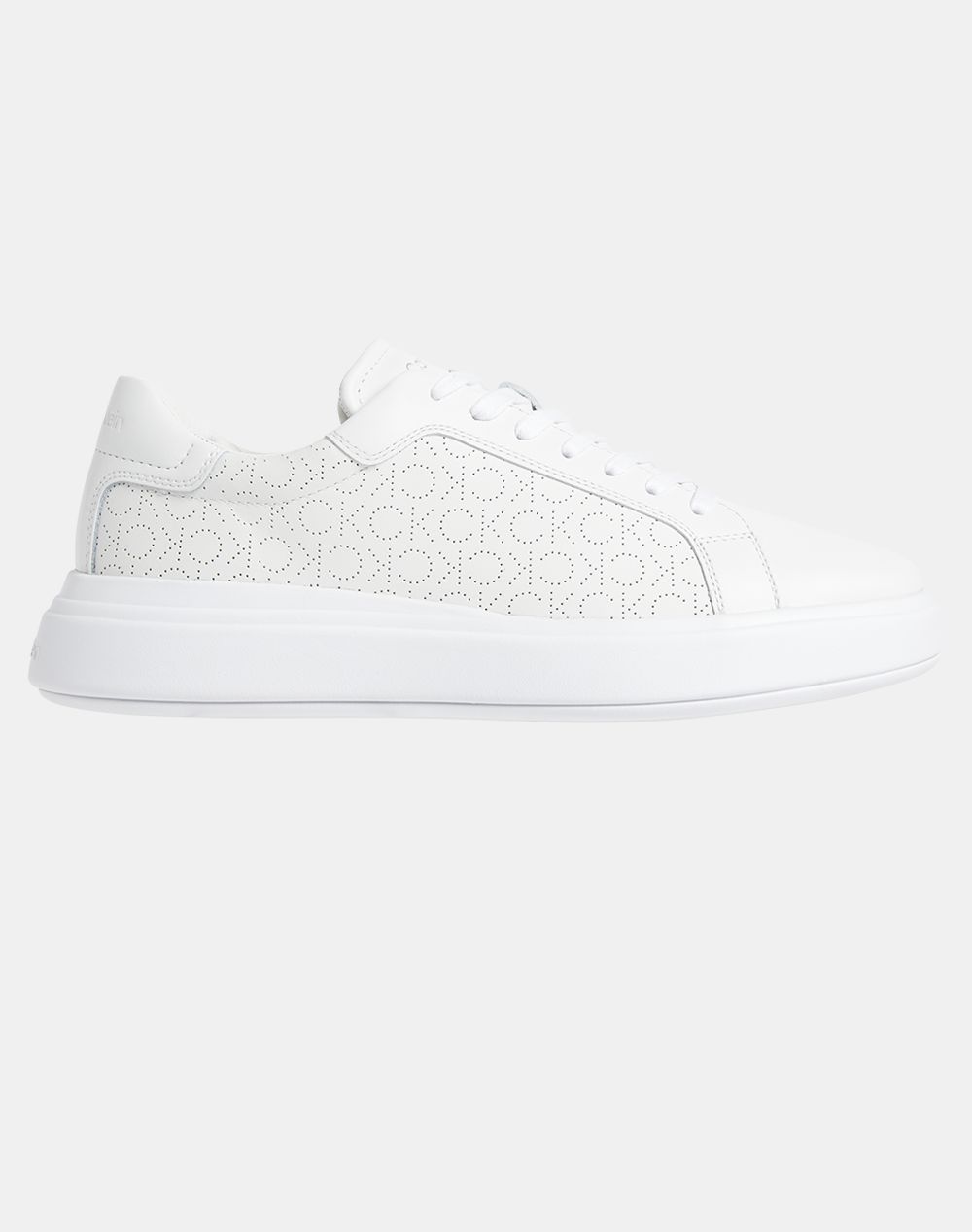 Calvin klein low top lace up lth perf mono