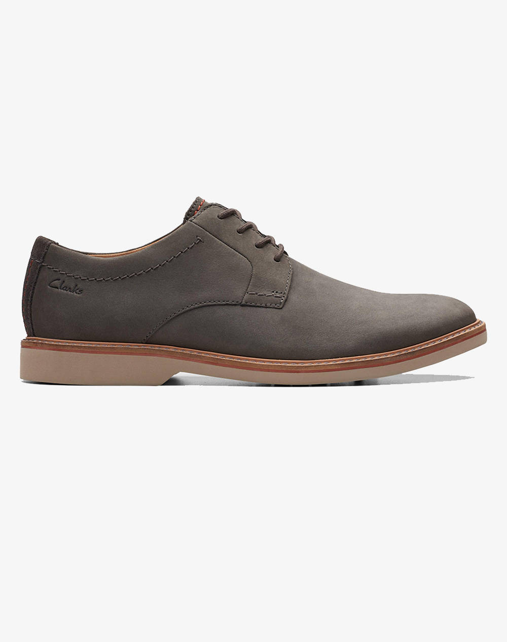 Clarks atticus ltlace dark grey nubuck