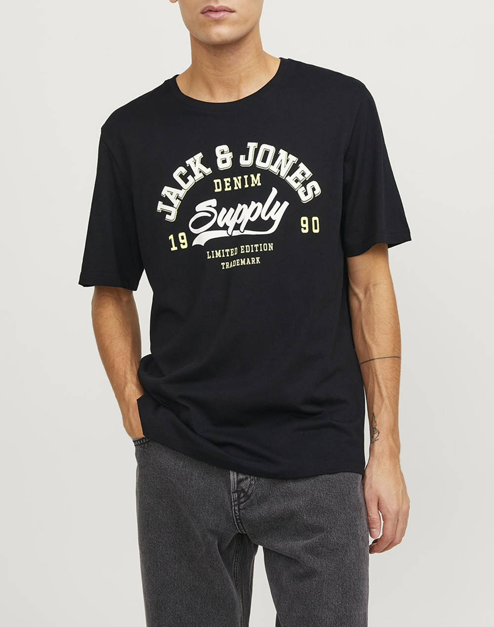 JACK&JONES JJELOGO TEE SS O-NECK 2 COL SS24 SN