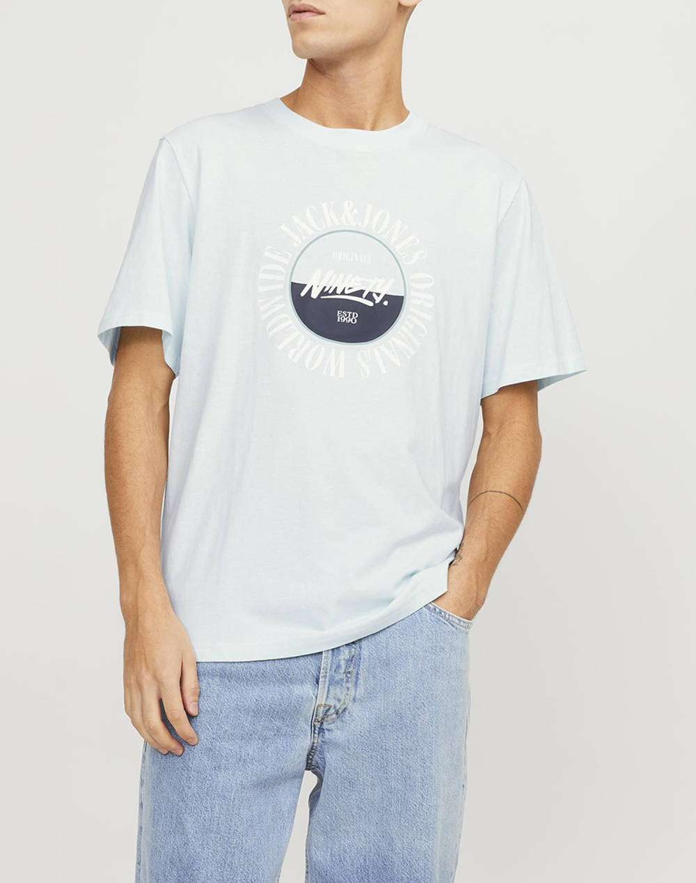 JACK&JONES JORCOBIN TEE SS CREW NECK LN