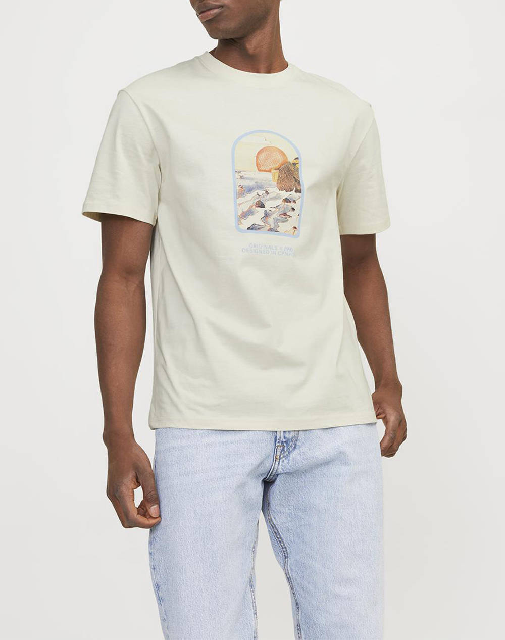 JACK &JONES JORTAMPA GRAPHIC TEE SS CREW NECK