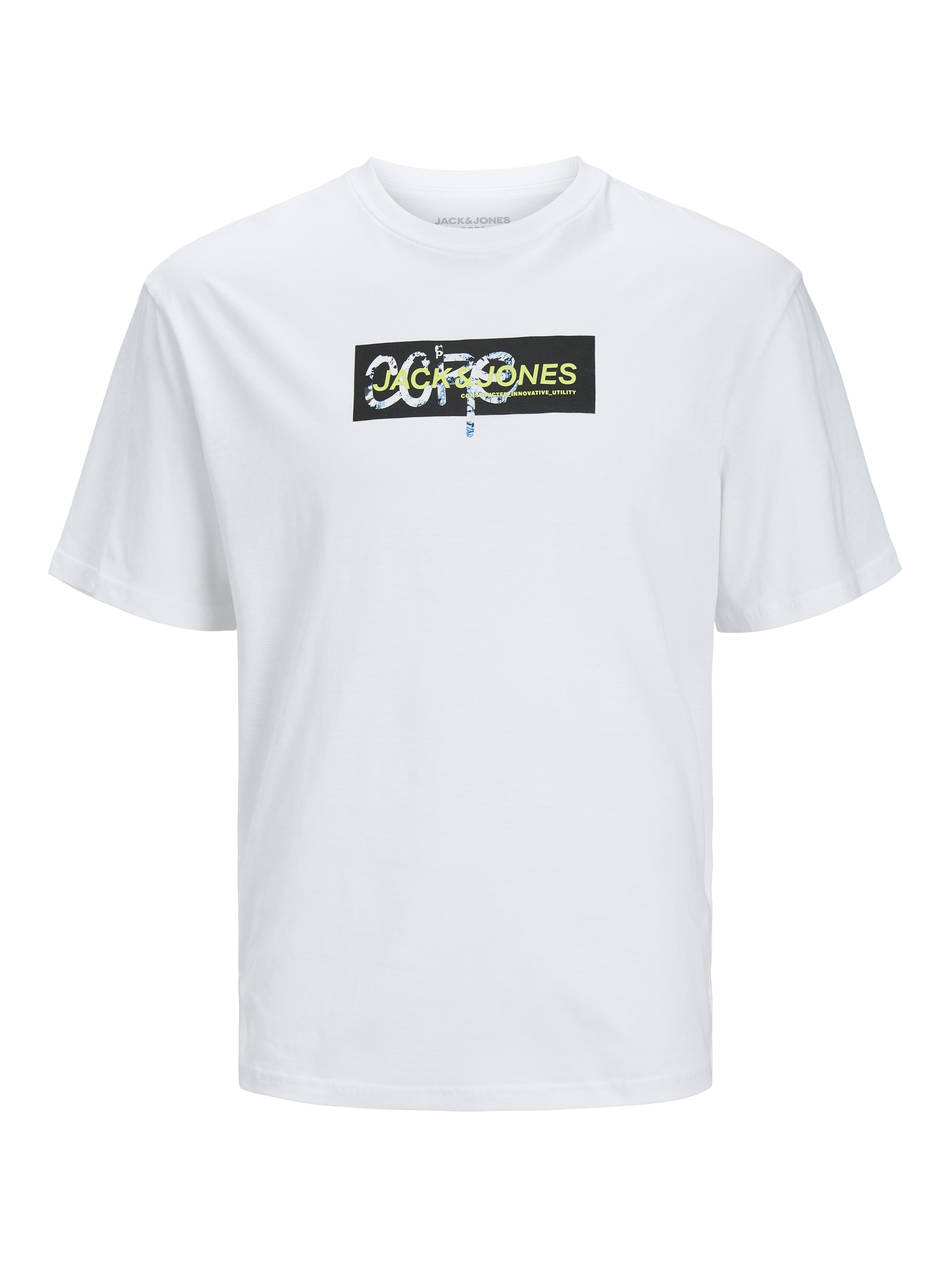 Jack&jones jcosummer print tee ss crew neck ln