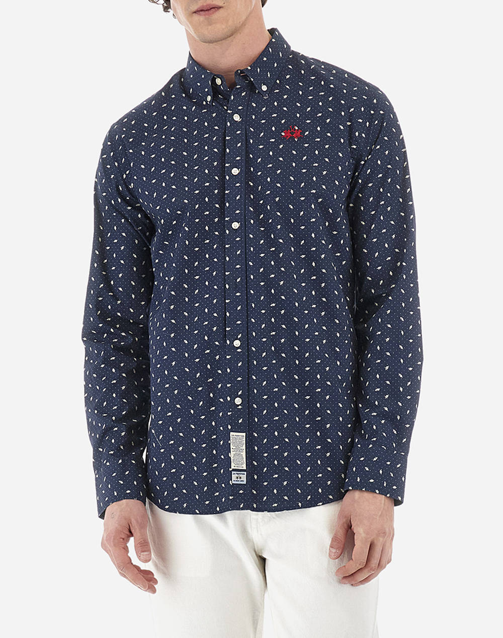 La martina camasa man shirt l/s printed poplin