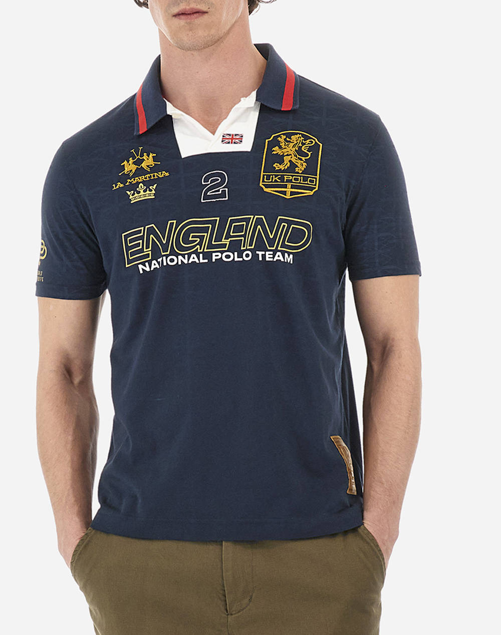La martina bluza polo man s/s polo printed jersey so