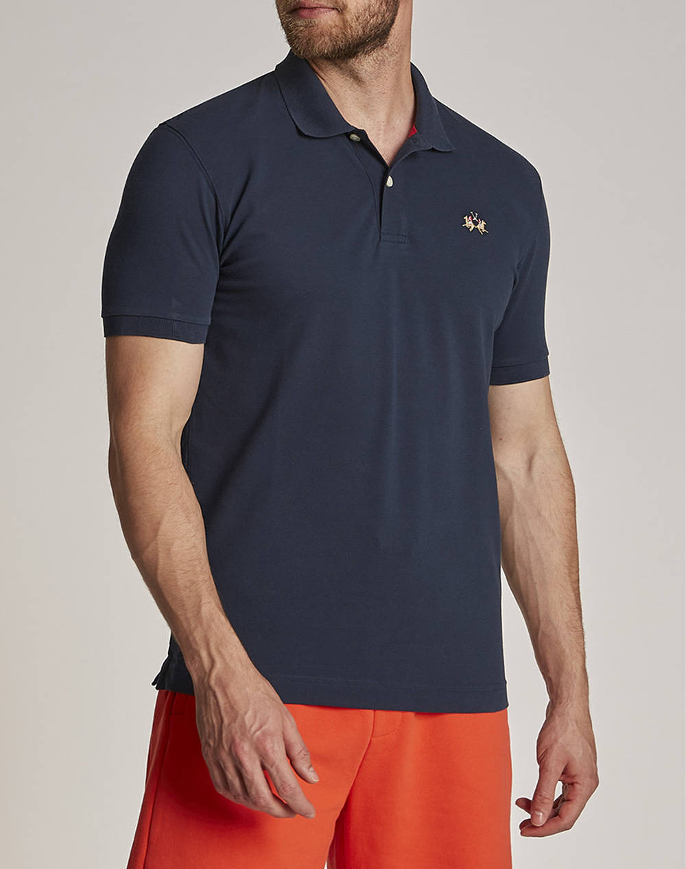 LA MARTINA BLUZA POLO DE BARBATI MAN POLO S/S PIQUET STRETCH