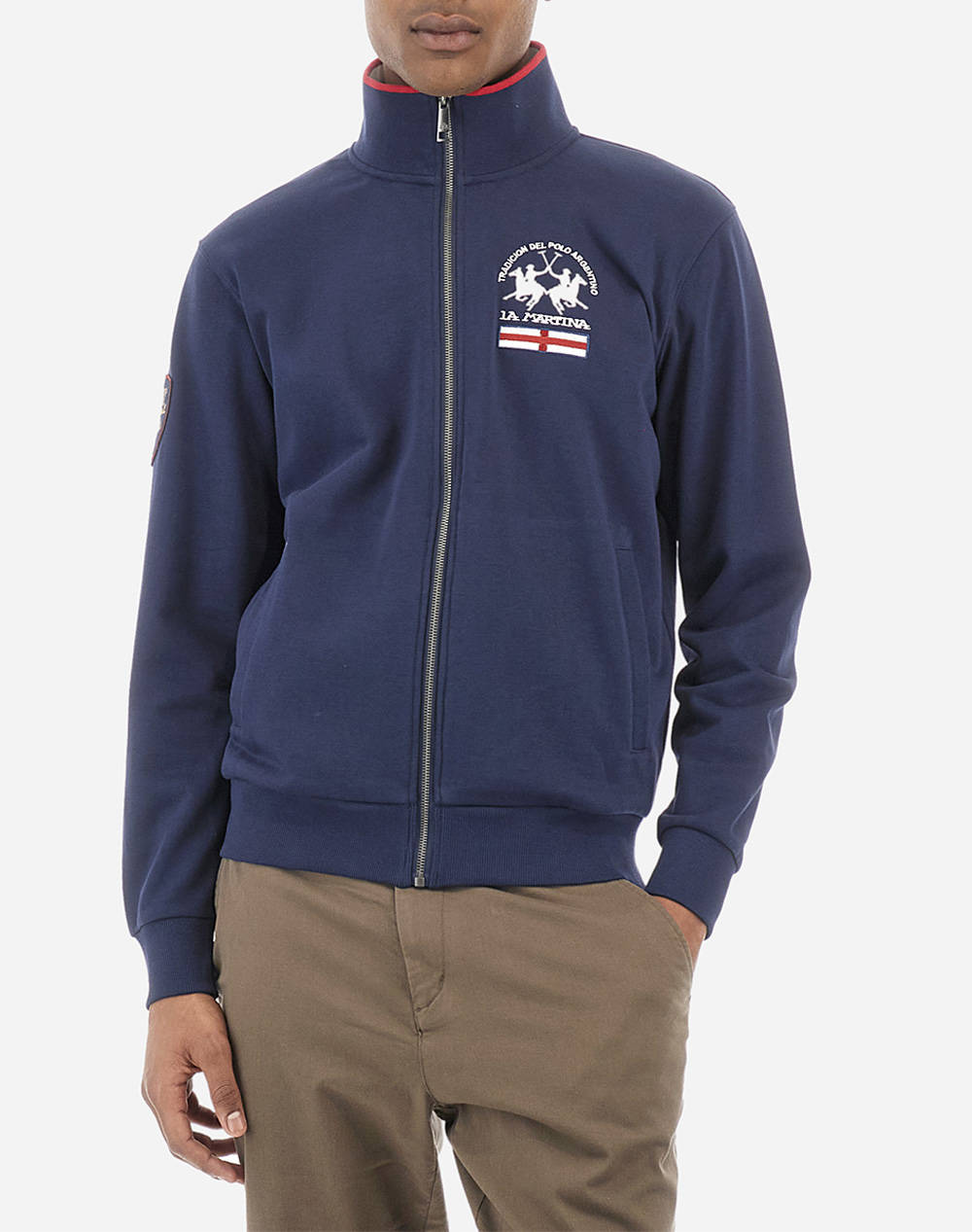 LA MARTINA JCHETA HANORAC MAN FULL ZIP SWEATSHIRT DIAGON