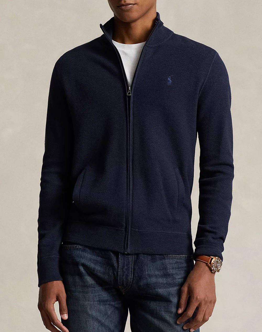 Ls txt fz pp-long sleeve-full zip