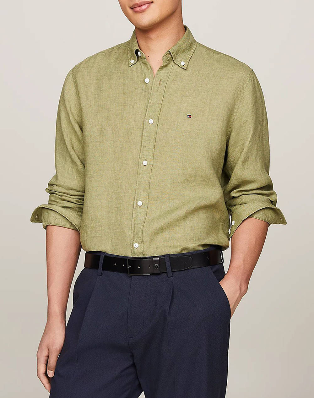 Tommy hilfiger pigment dyed li solid rf shirt
