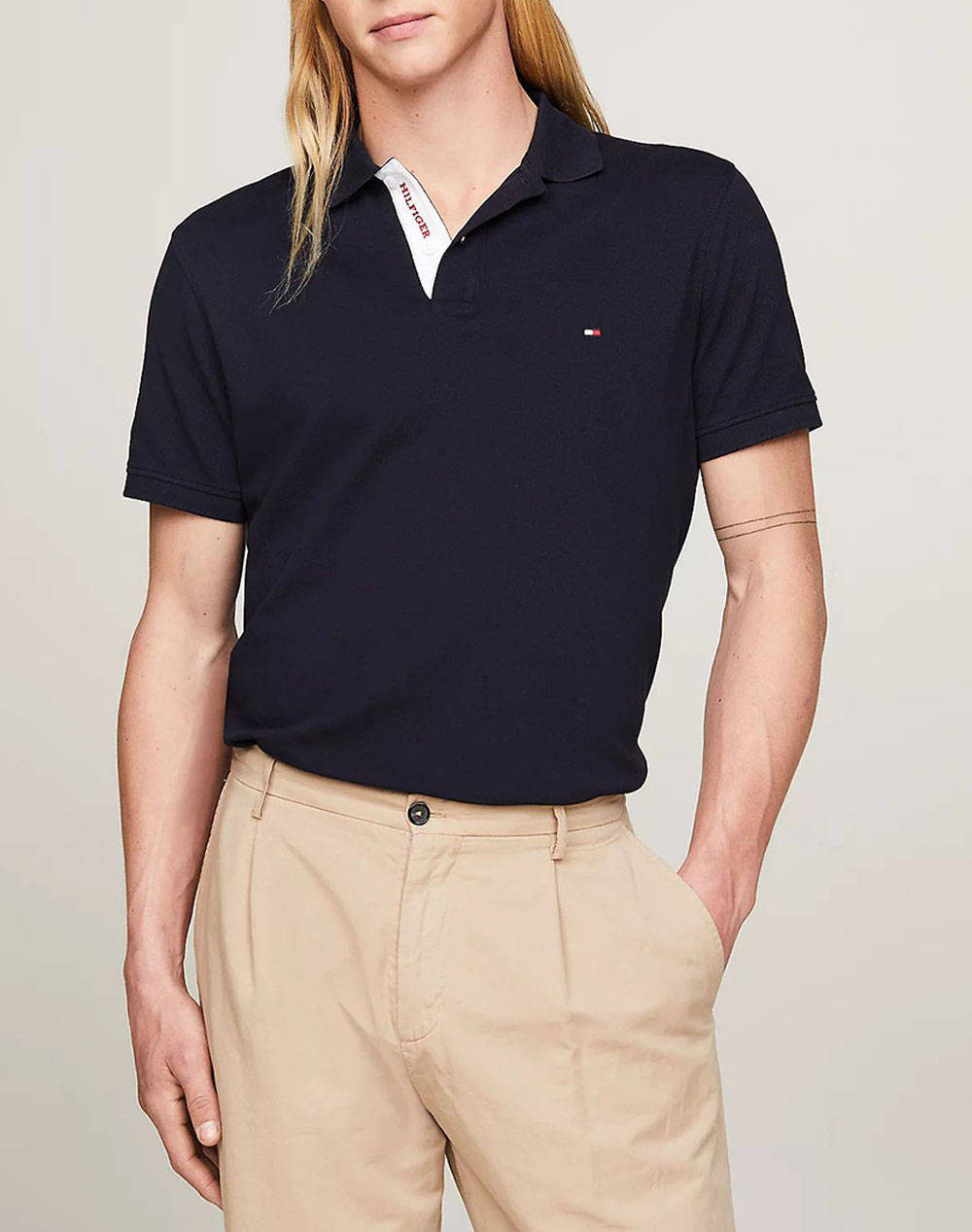 TOMMY HILFIGER MONOTYPE PLACKET REG POLO