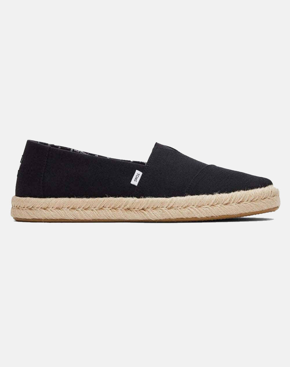 Toms blk rcld ctn slb wvn mn alprop esp