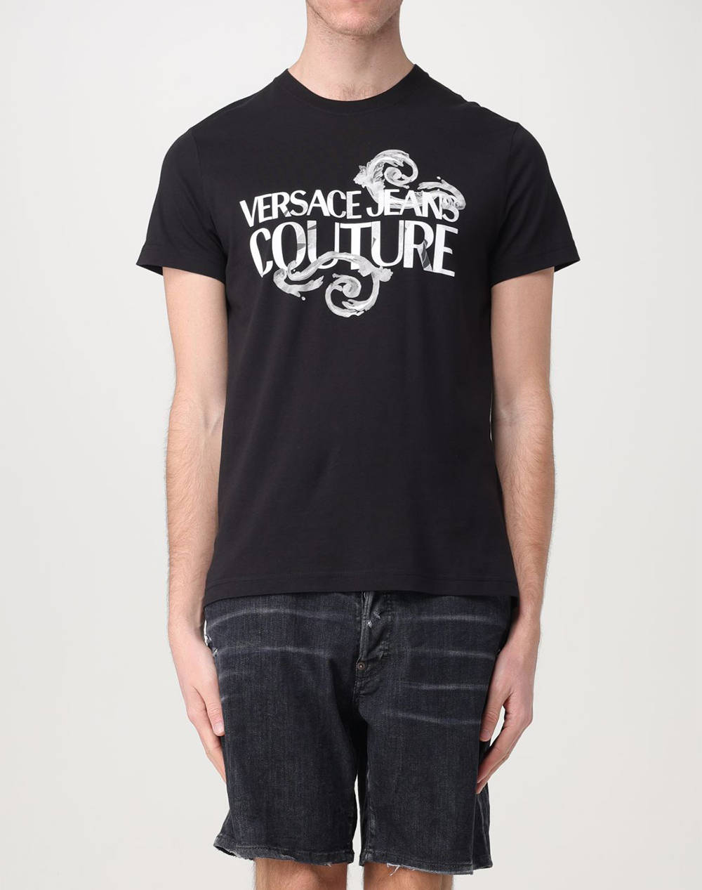 Versace jeans 76gahg00cj00g 76up600 s logo watercolor bluza de barbati