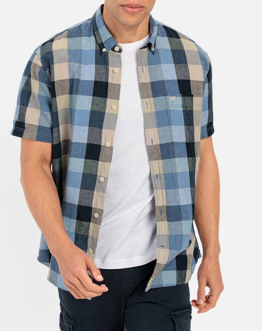 Camel active camasa b.d. checked lin.