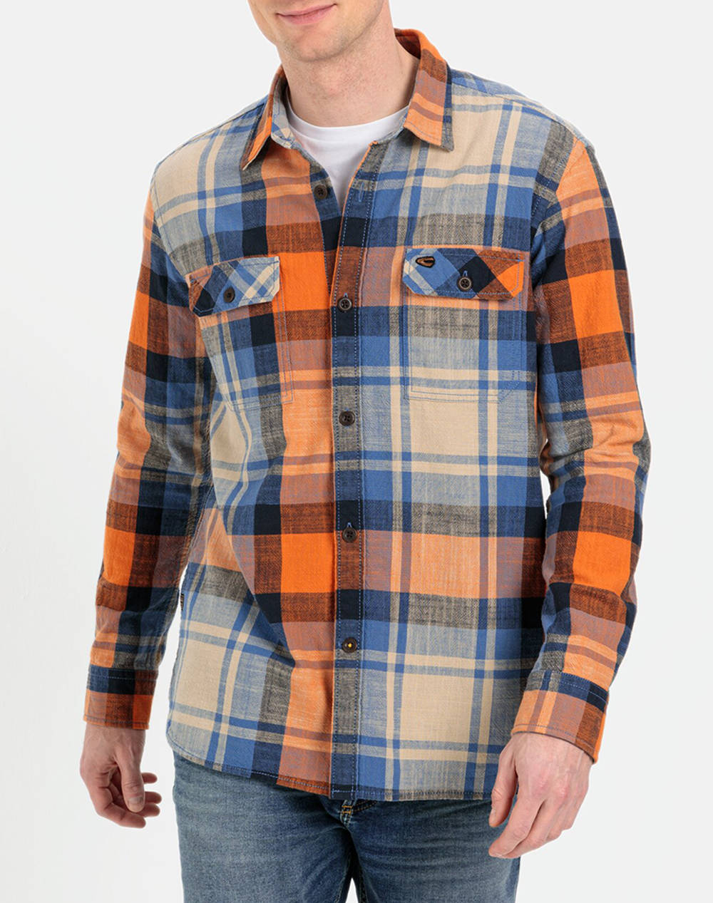 CAMEL ACTIVE CAMASA Overshirt checked