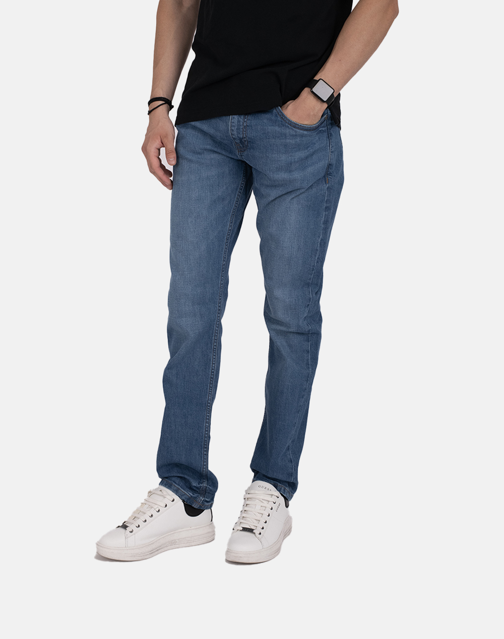 Nautica pantaloni jean weft dyed indigo