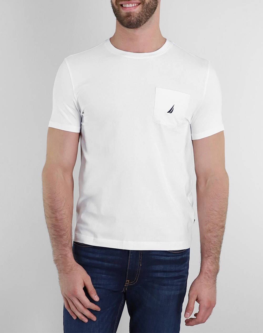 Nautica bluza t-shirt ss anchor pocket tee
