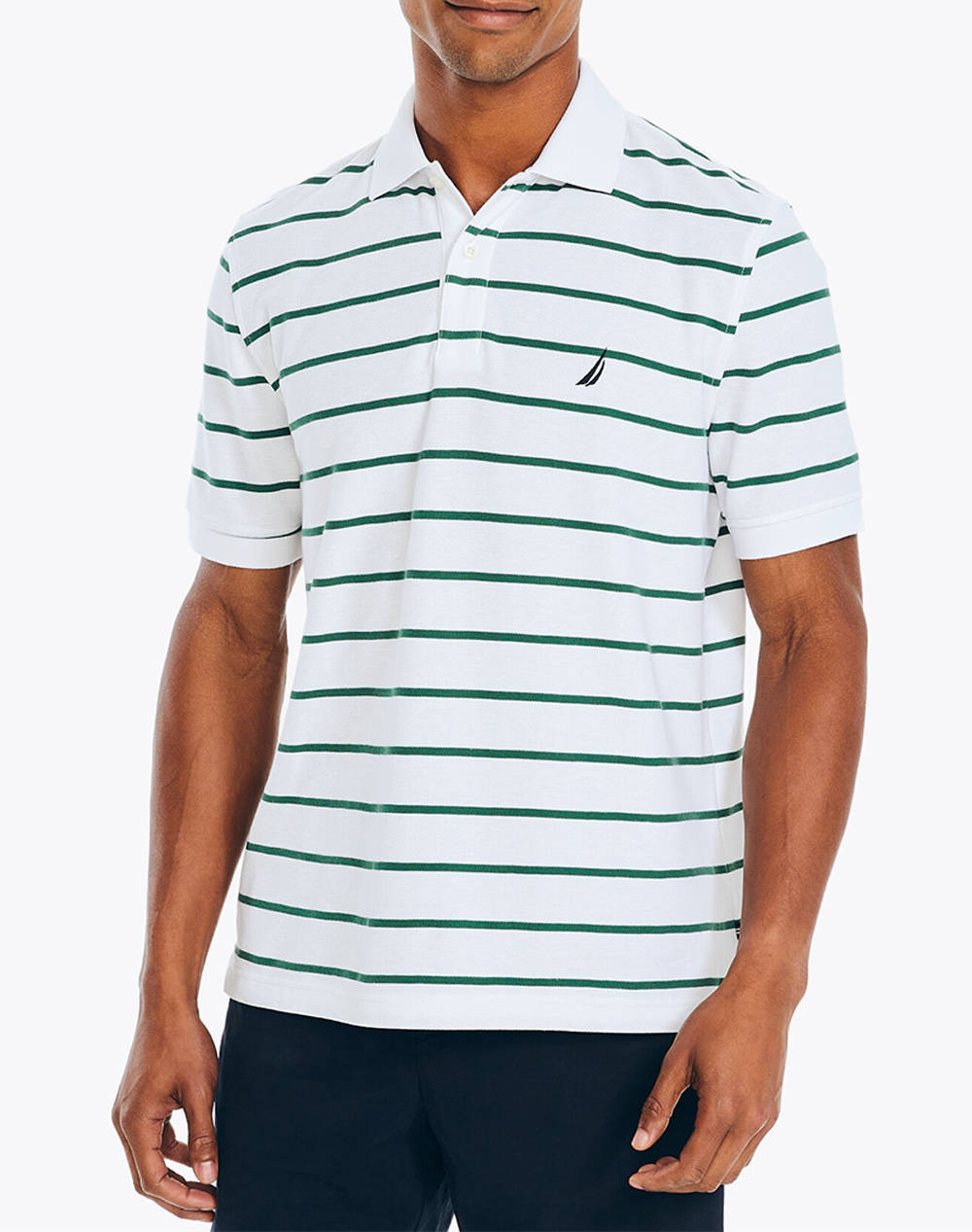 Nautica bluza polo ss stripe deck polo_sustainable