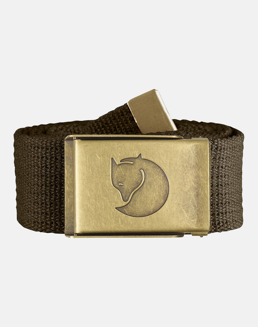 Fjallraven canvas brass belt 4 cm / canvas brass belt 4 cm.