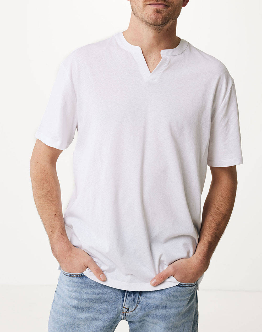 Mexx linen blend t-shirt ss
