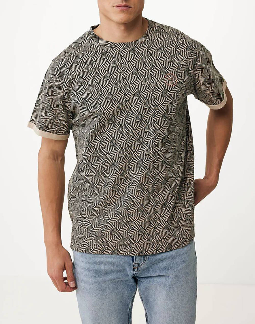 Mexx t-shirt with allover print ss