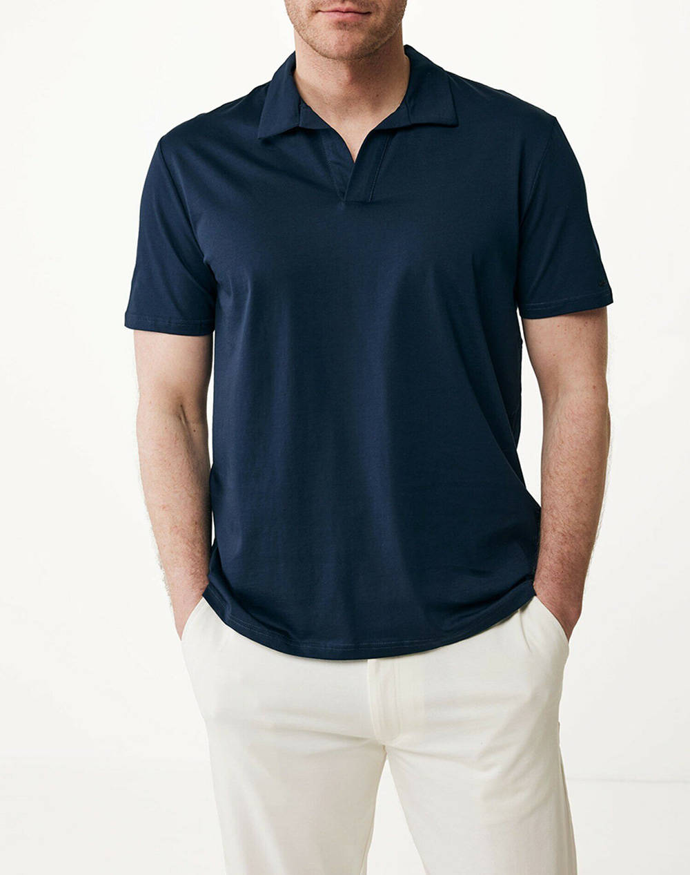 Mexx short sleeve buttonless polo