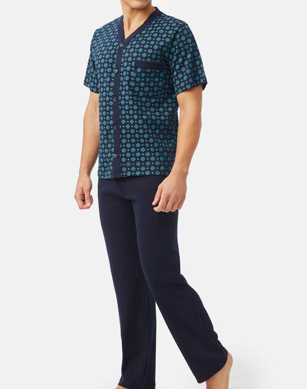 Minerva pijamale de barbati a/o l/pants s24