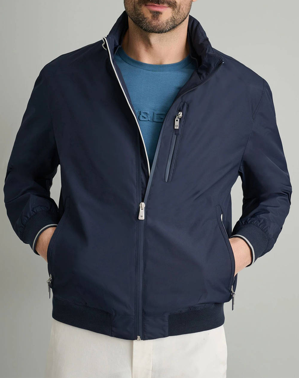 Navy&green jacheta