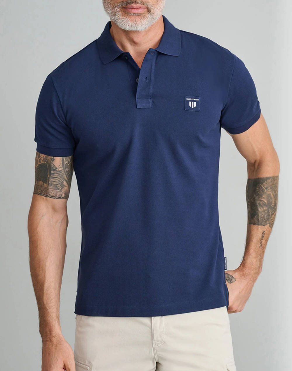Navy&green polo bluza