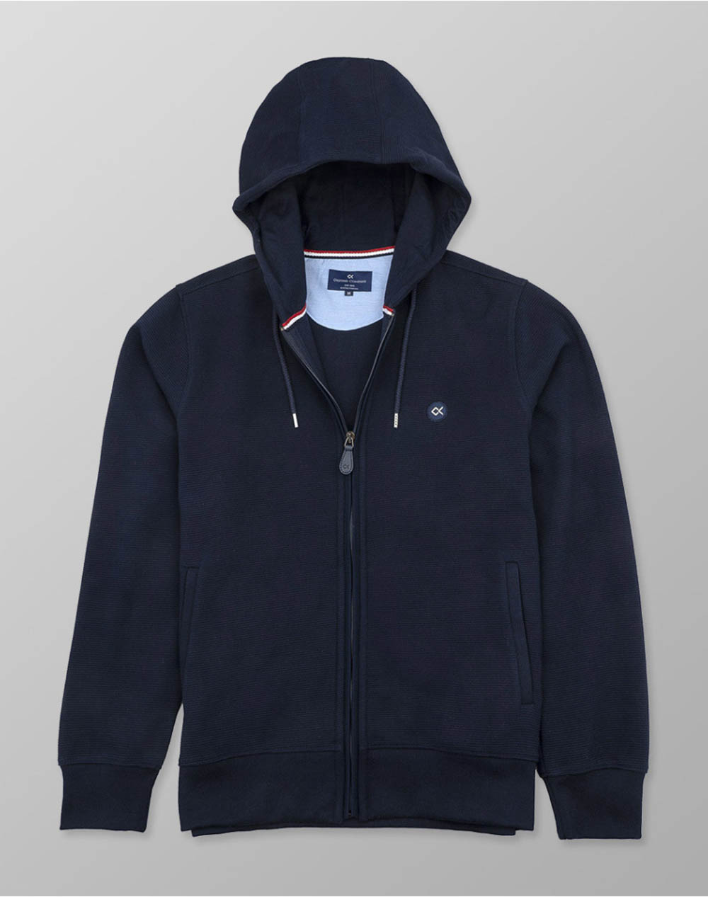 Oxford company cardigan hood 50%cotton-50%polyester bluza