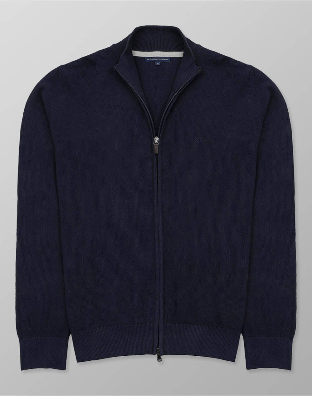 OXFORD COMPANY CARDIGAN ZIP 100%COTTON TRICOTATA