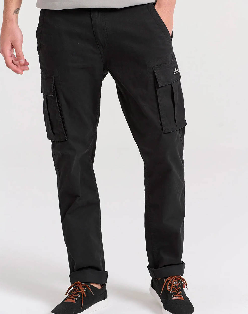 FUNKY BUDDHA Pantaloni de barbati comfort cargo - The essentials