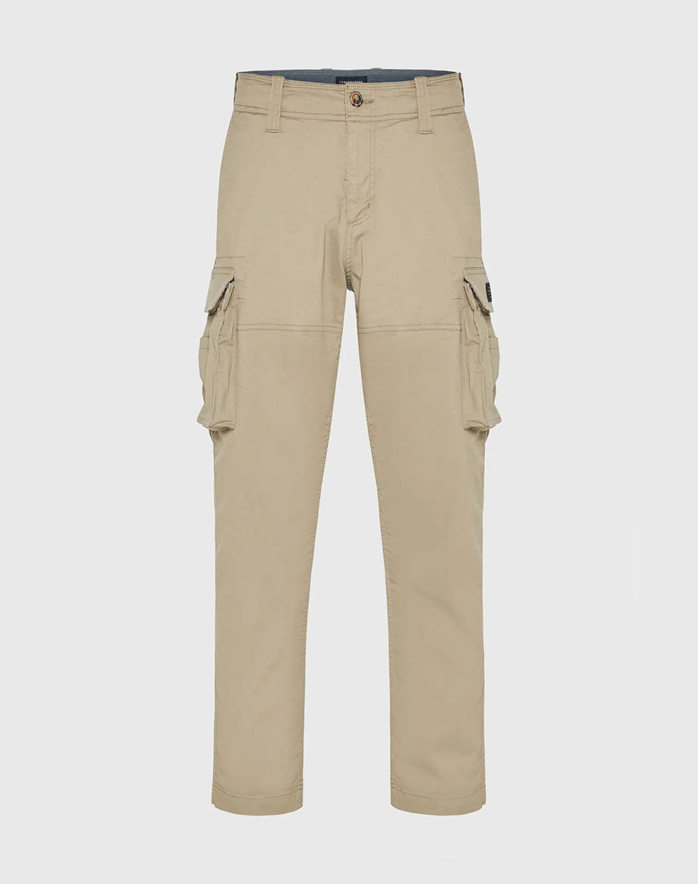 Funky buddha loose tapered fit cargo pantaloni cu tesatura jacquard