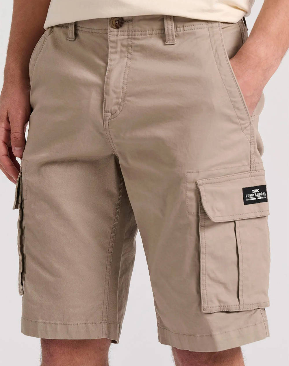 Funky buddha pantaloni scurti de barbati, cargo - the essentials