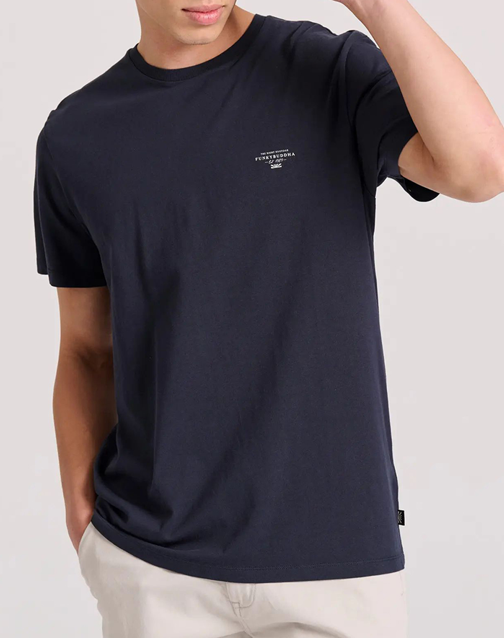 FUNKY BUDDHA T-shirt cu branded model tiparit - The essentials