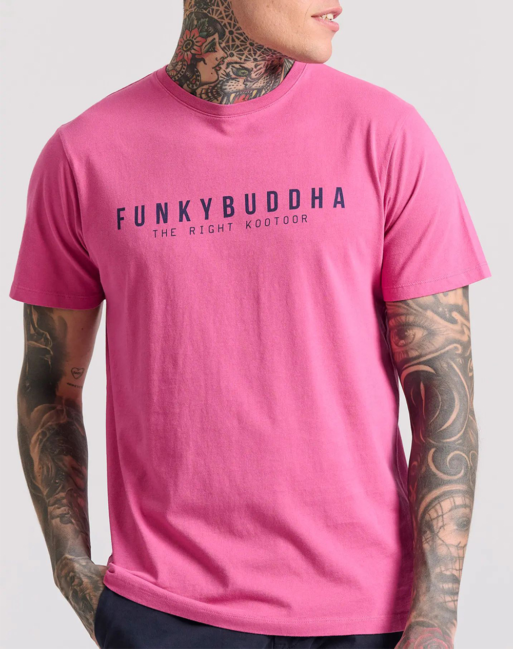 FUNKY BUDDHA T-shirt cu model tiparit Funky Buddha - The essentials