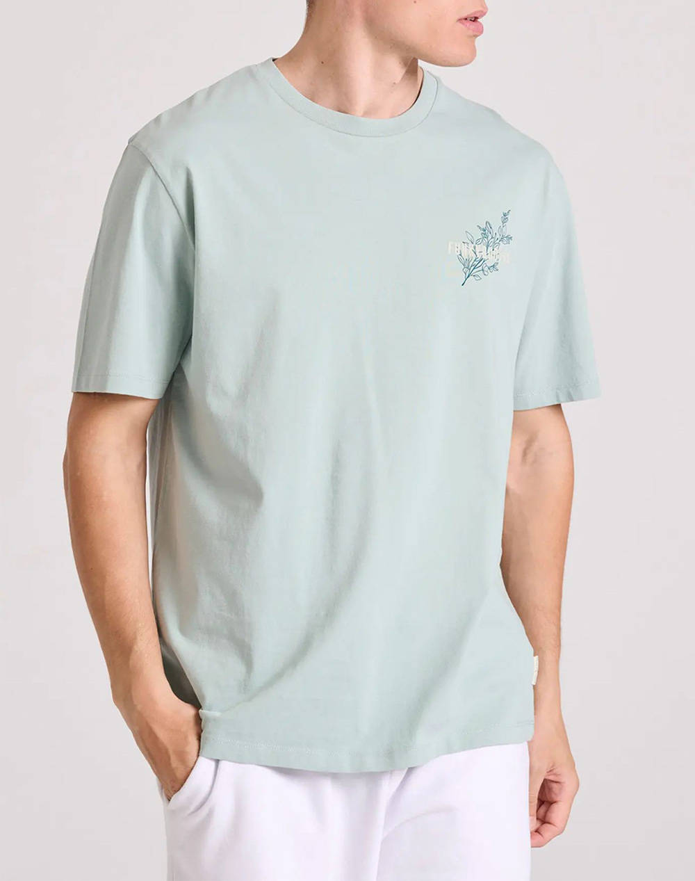 Funky buddha relaxed fit t-shirt cu text artwork din bumbac organic