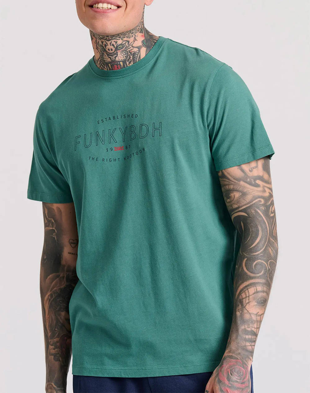 Funky buddha t-shirt cu model tiparit funky buddha