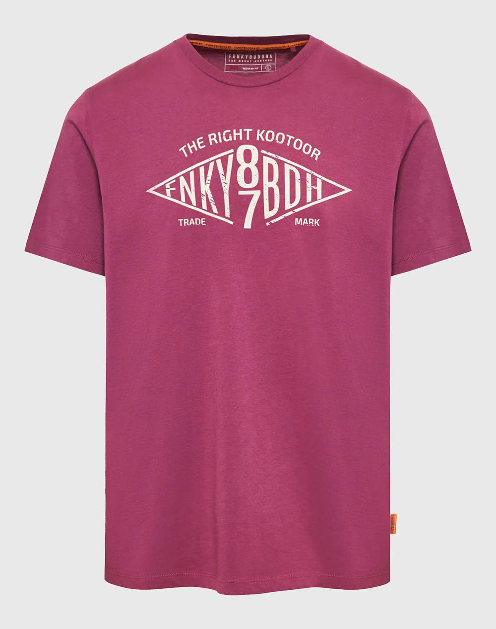 Funky buddha t-shirt cu branded text artwork model tiparit