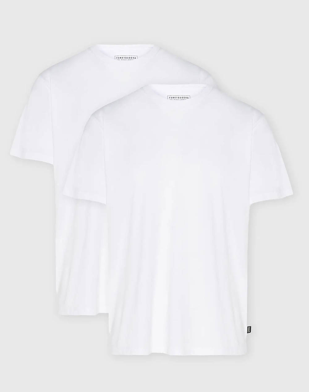 Funky buddha t-shirt de barbati, 2 piese monocrome