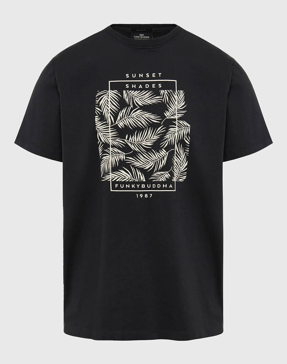 Funky buddha t-shirt cu botanic frame model tiparit