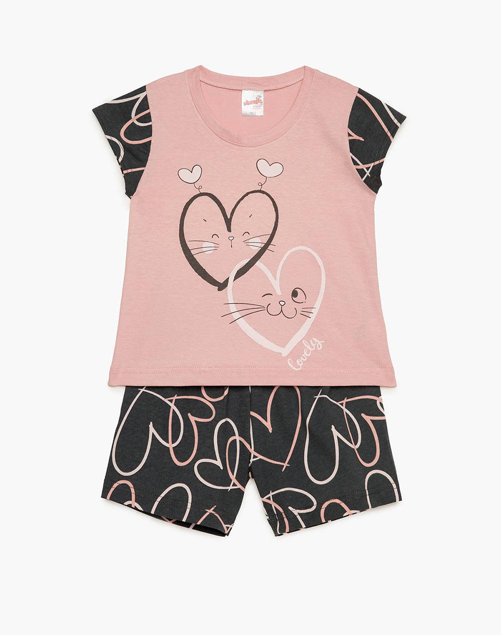 MINERVA PIJAMALE FETITE BABY LOVELY CATS S24