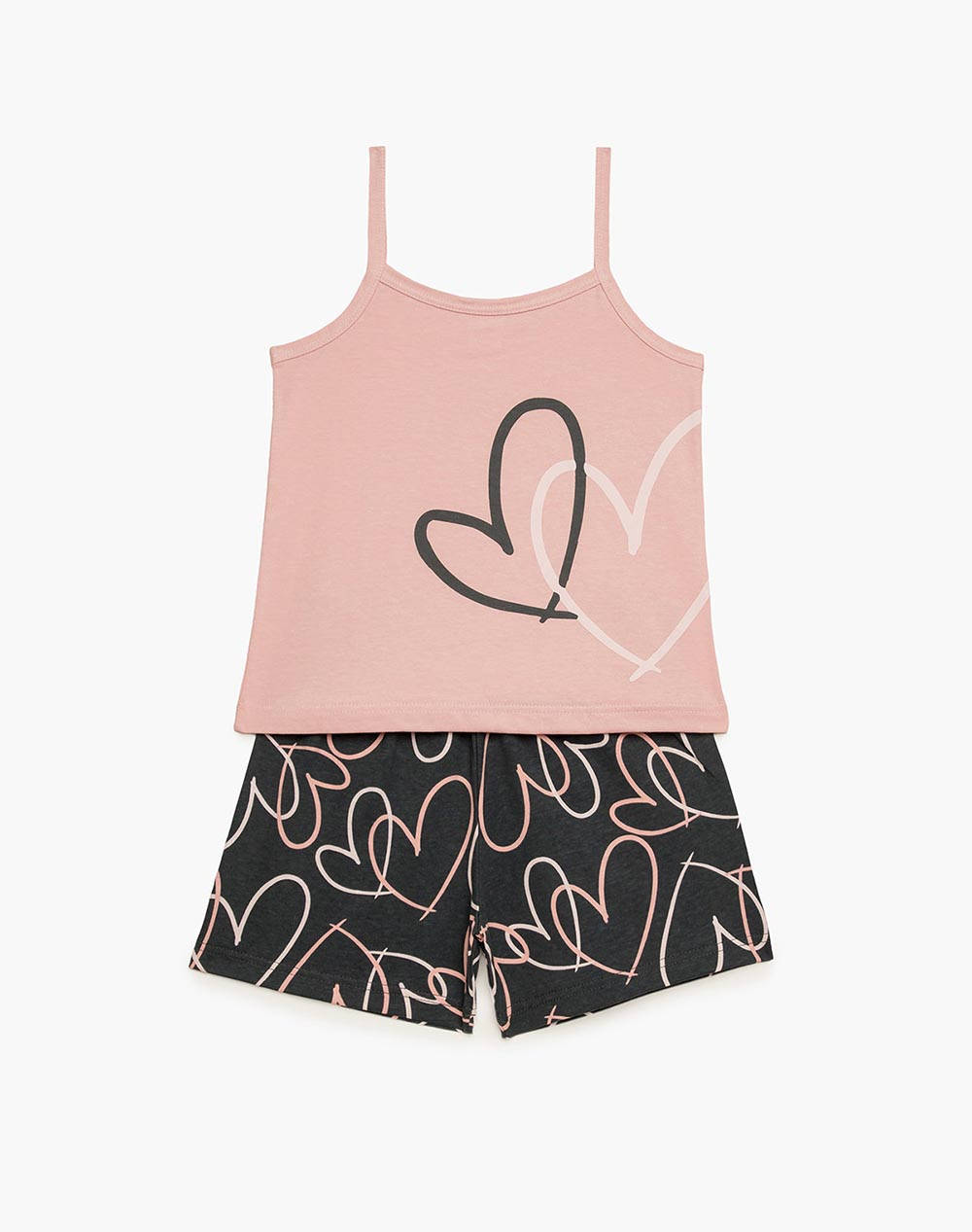 Minerva pijamale fetite hearts s24