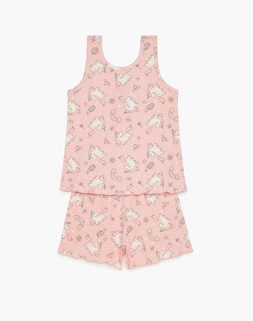 Minerva pijamale fetite rib unicorn s24
