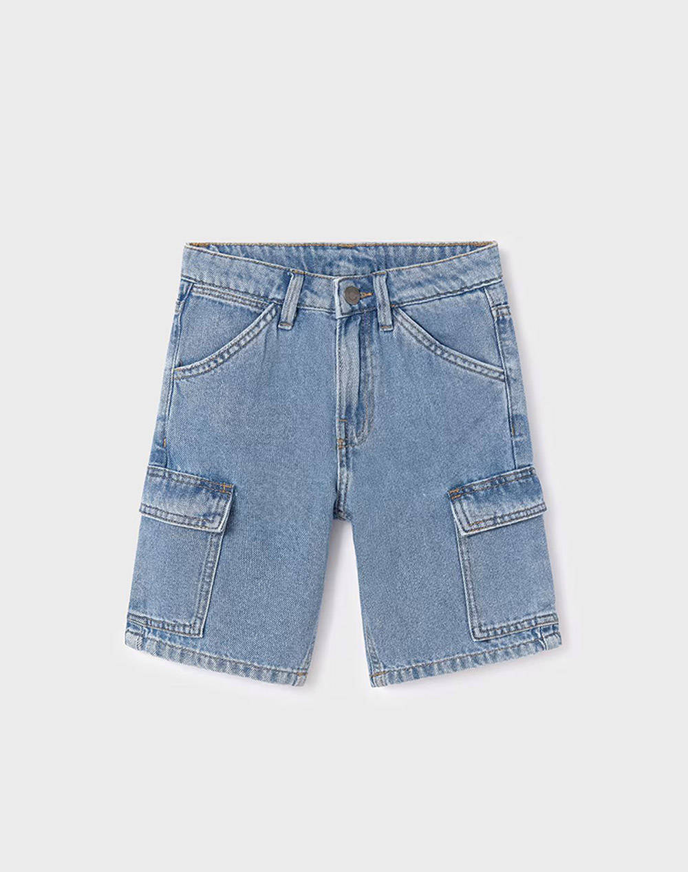 Mayoral pantaloni scurti denim cargo
