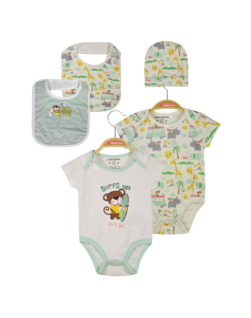 Energiers set cadouri pentru bebe 5 piese baiat