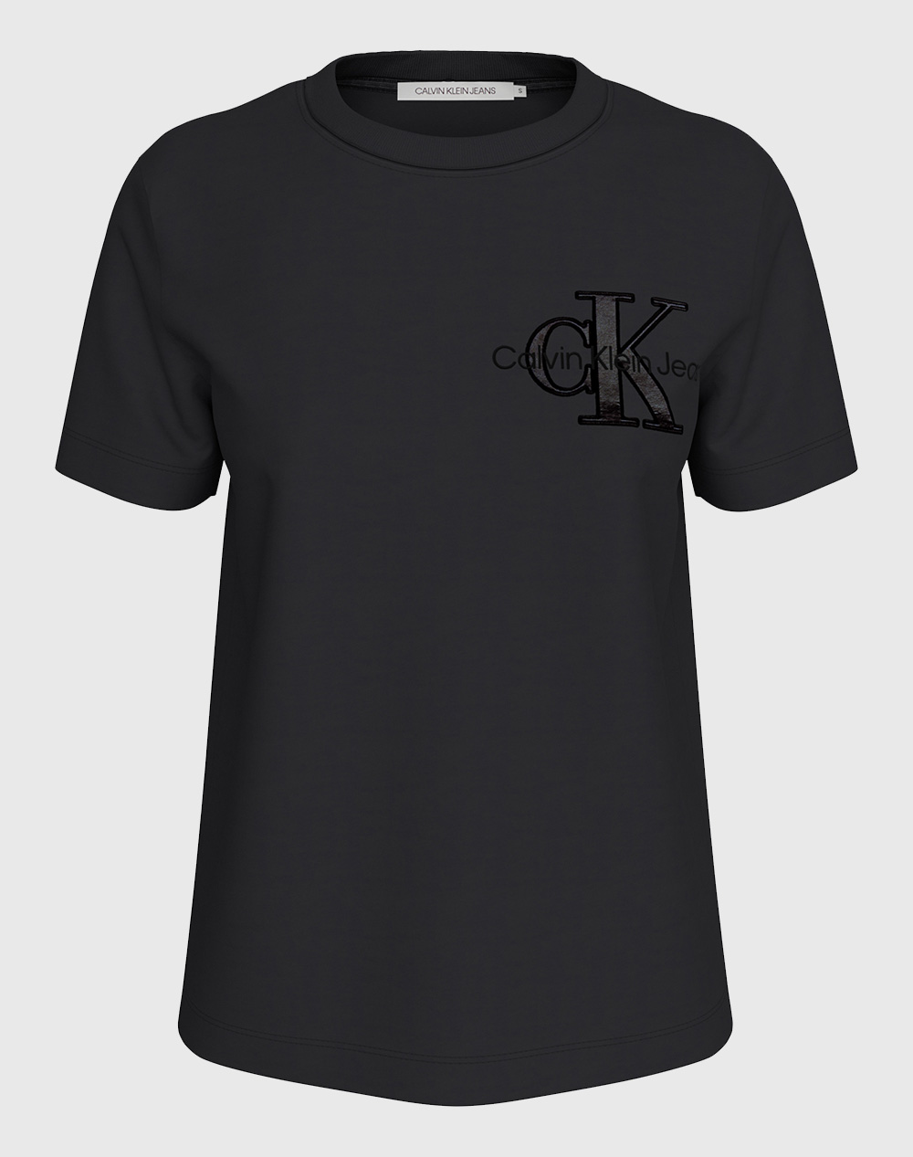 Calvin klein satin applique regular tee