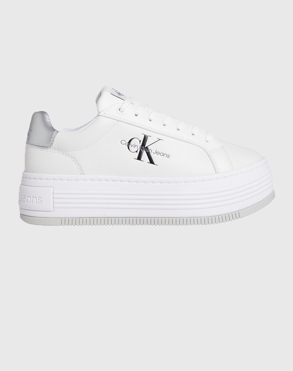 Calvin klein bold platf low lace lth ml mtl