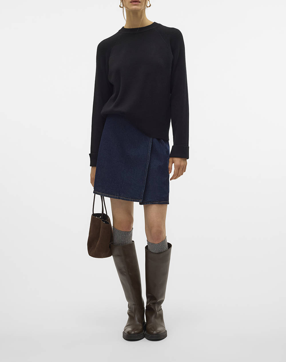 VERO MODA VMGOLD MIX LS O-NECK PULLOVER GA