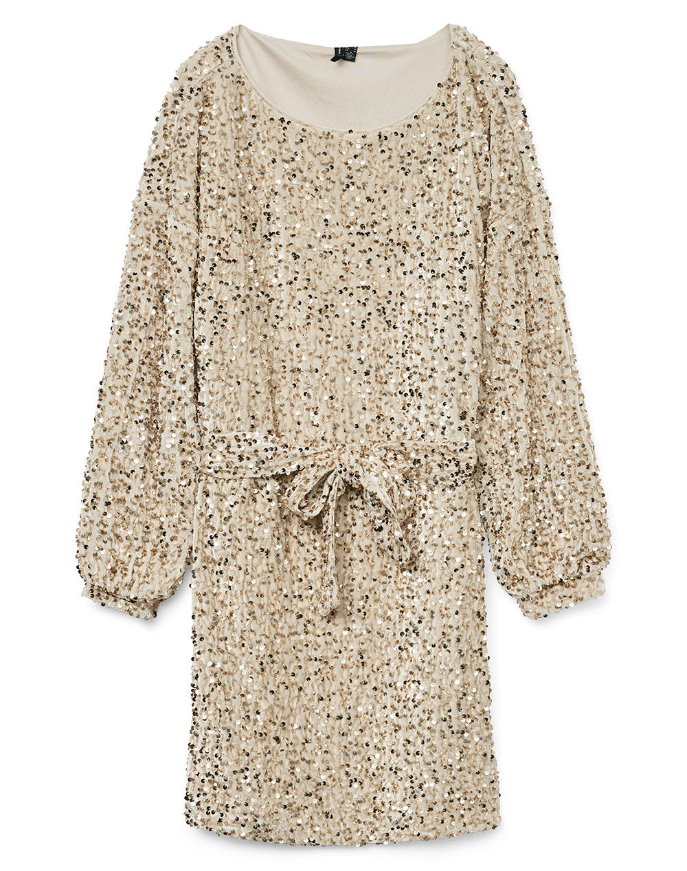 VERO MODA VMBELLA LS BOATNECK SHORT DRESS JRS