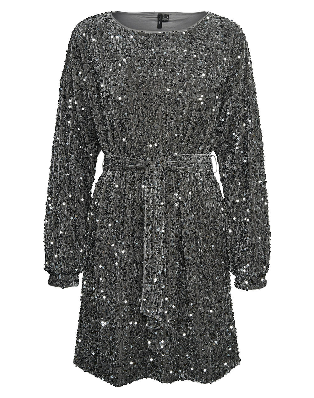 VERO MODA VMBELLA LS BOATNECK SHORT DRESS JRS
